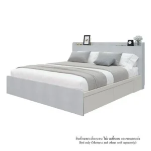 เตียง 6 ฟุต KONCEPT AIKO 19229385 สีครีม/ขาว